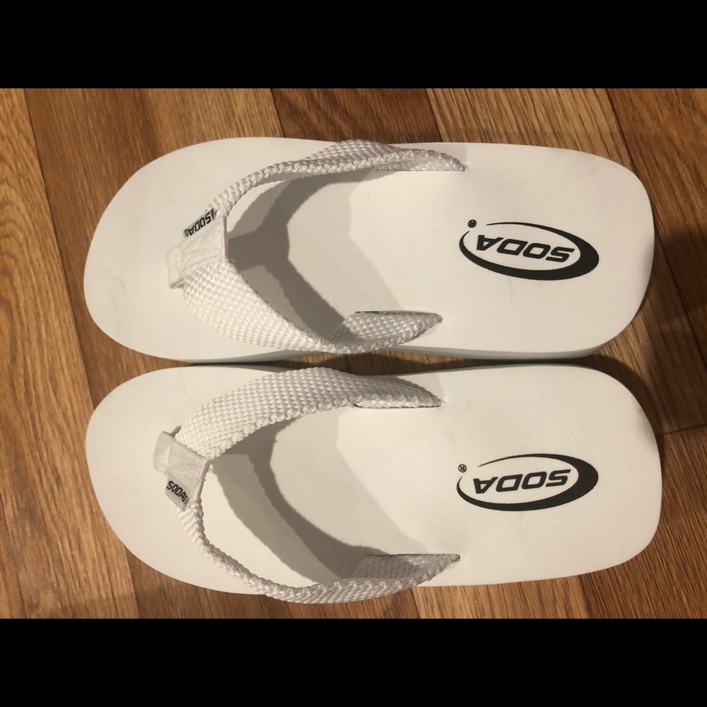 Soda white sandals